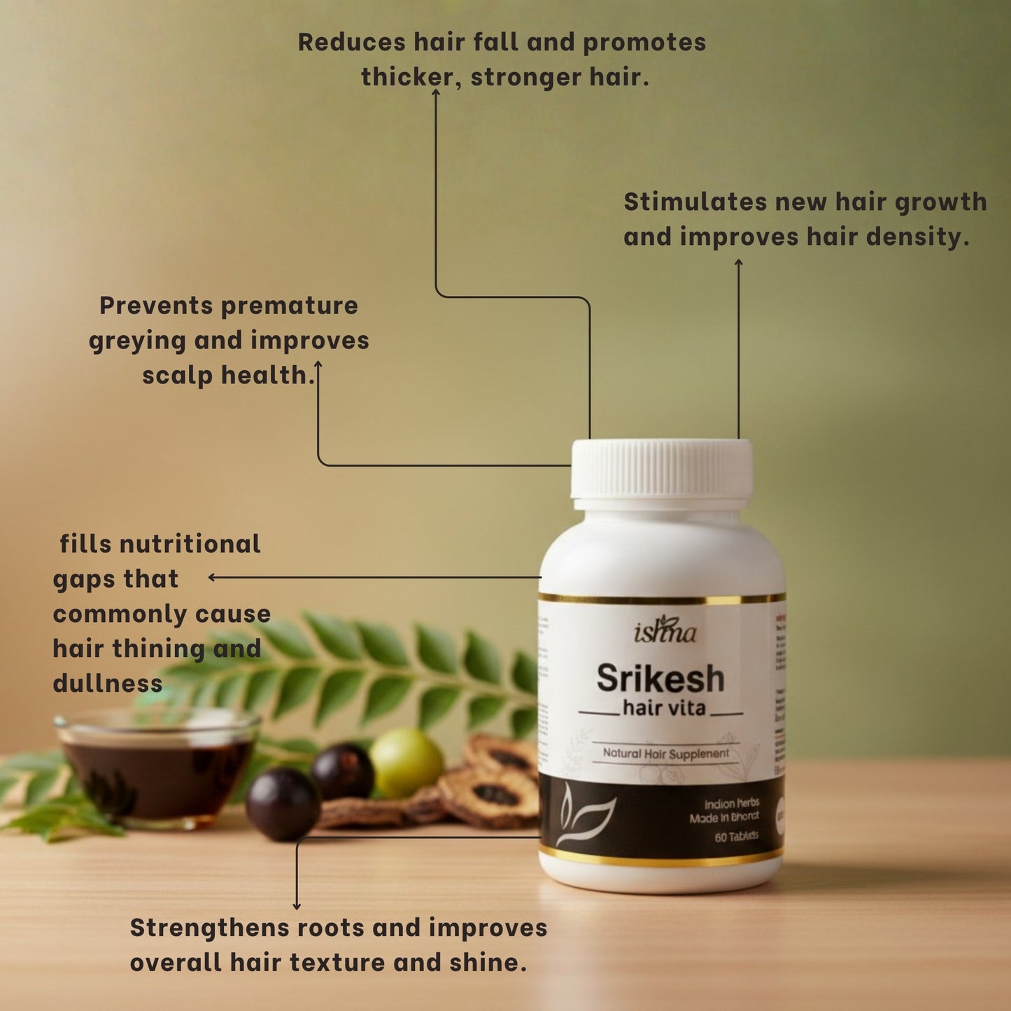 Ishna Srikesh Hair Vita Tablets