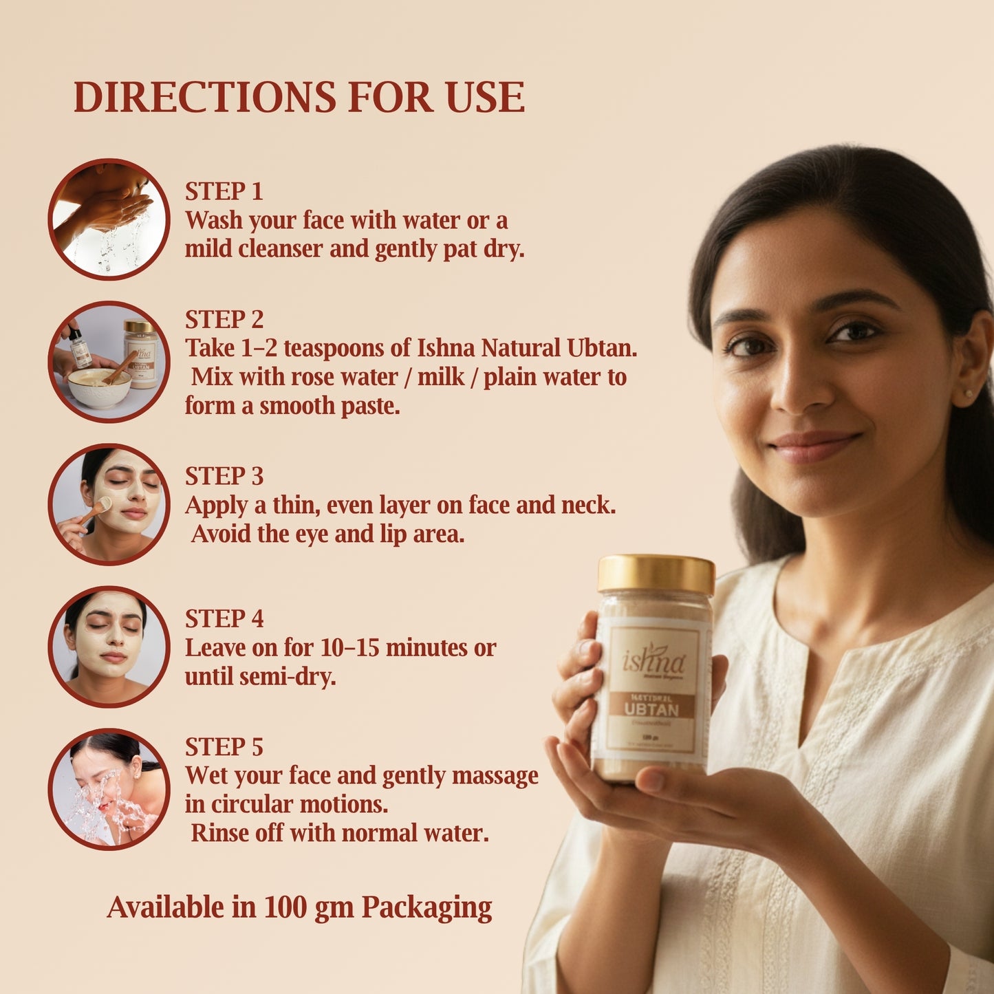 Ishna Natural Ubtan Powder