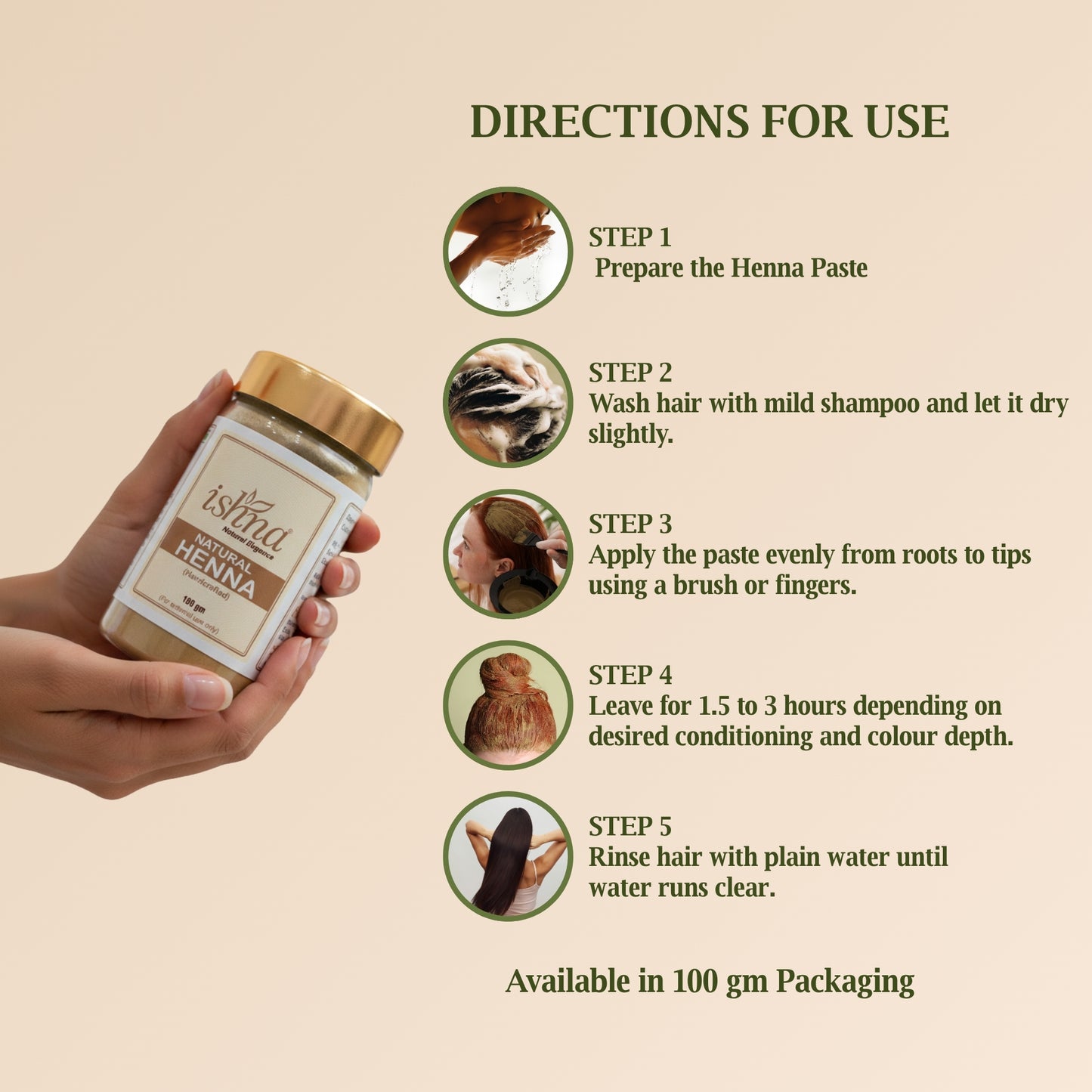 Ishna Natural Henna Powder
